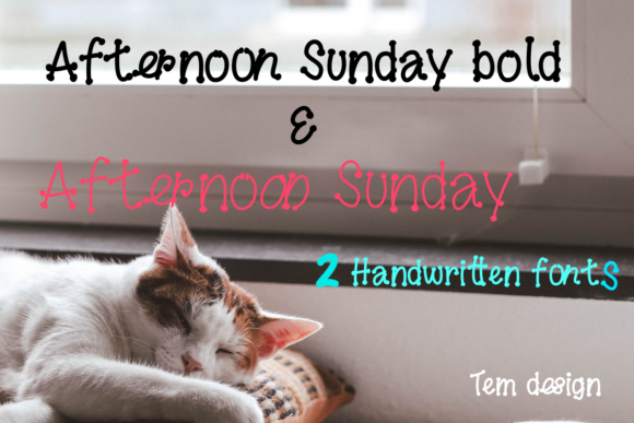 Afternoon Sunday: A Whimsical Display Font for Digital Projects
