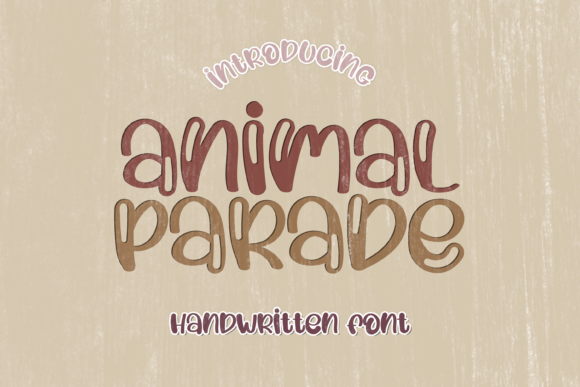 Animal Parade: A Playful Display Font for Editorial Design
