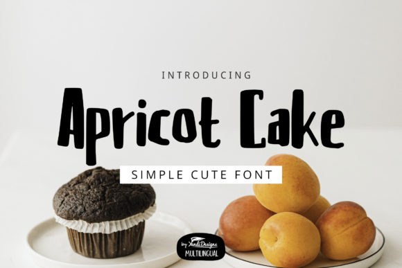 Apricot Cake Font for Handmade Creations