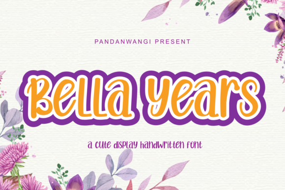 Bella Years Font for Handmade Creations
