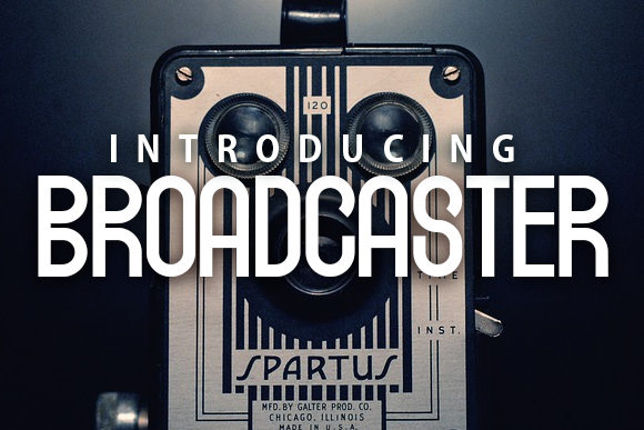 Broadcaster Font for Editorial Design and Headlines