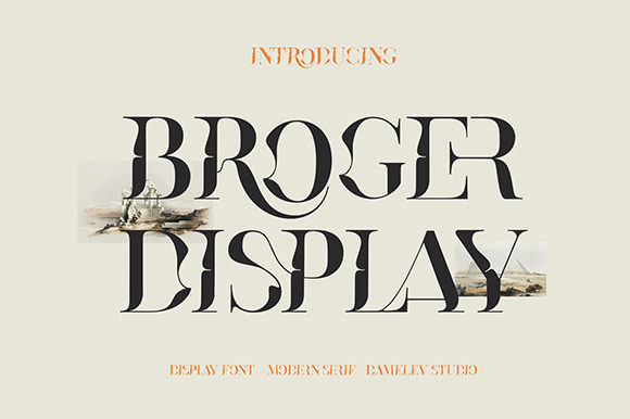 Broger: A Modern Display Font for Bold Branding