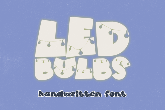 Enhance Your Designs with the Led Bulbs Display Font
