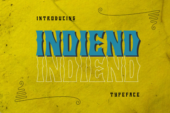 Indiend: A Bold Font for Branding That Speaks Volumes