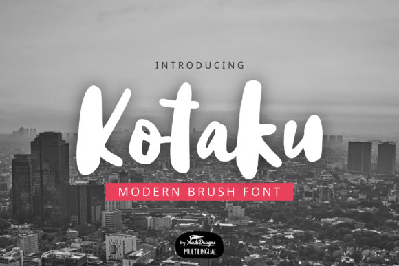Kotaku Font for Branding: A Whimsical Display Typeface in Action