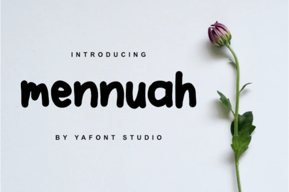 Mennuah: A Simple Display Font for Creative Makers