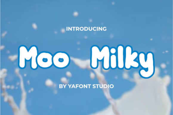 Moo Milky: A Display Font for Modern Web Design