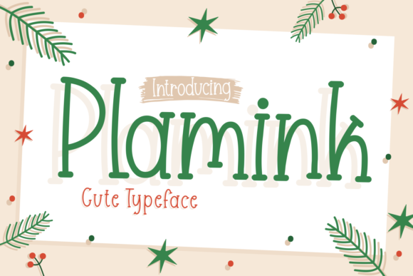 Plamink: A Playful Display Font for Digital Design