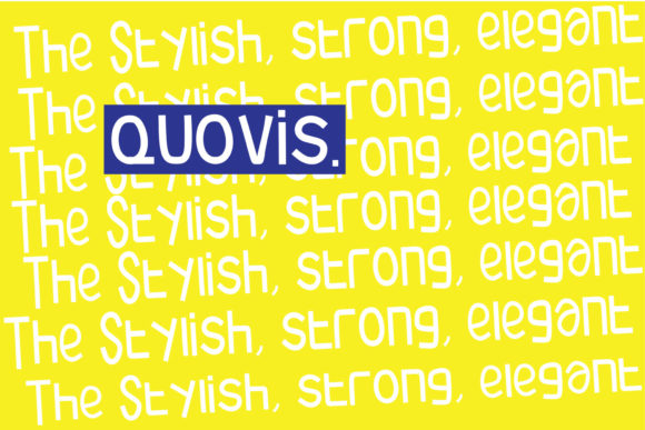 Quovis: A Bold Display Font for Modern Branding