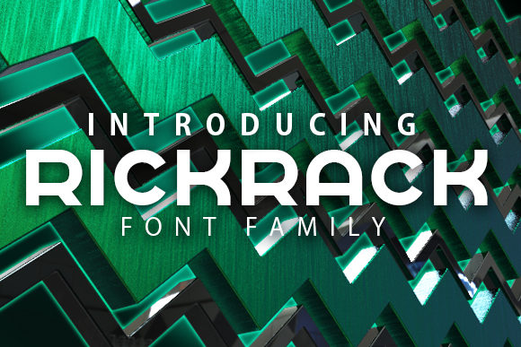 Rickrack: A Bold Display Font for Modern Branding