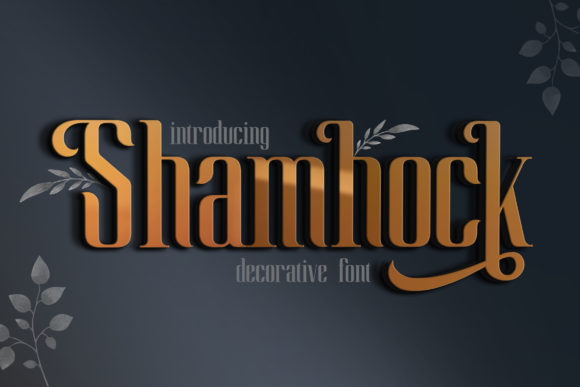 Shamhock: A Balanced Display Font for Editorial Elegance