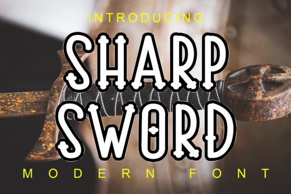 Sharp Sword: A Bold Display Font for Editorial Design