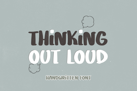 Thinking Out Loud: A Playful Display Font for Editorial Design