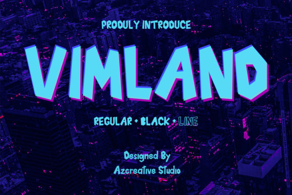 Vimland Display Font for Bold Web Design