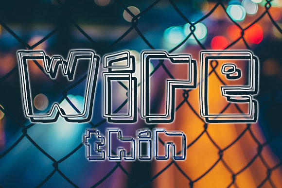 Wire Font for Web Design Projects